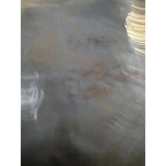 Vtg AMI Womens L Denim Jumper Maxi Dress Cotton Country Modest Teacher Y2K Read - Picture 10 of 10